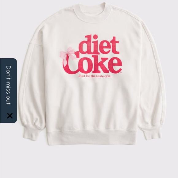 Abercrombie & Fitch Tops - Abercrombie & Fitch Diet Coke Graphic Sweatshirt